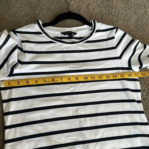 Banana Republic size SP white navy stripe with pocket dress - Picture 7 of 9